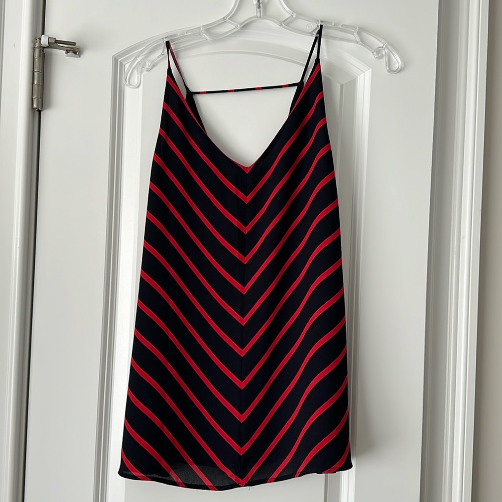Ann LOFT navy and red top